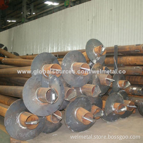 Hot Dipped Galvanization Ground Screw Piles, 76mm Outer Diameter for Solar Mounting Systems